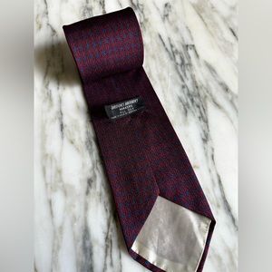 Vintage Brooks Brothers Black Label Geometric Silk Tie Red Blue Design 59x3.2”
